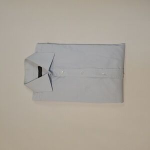 Canali Men's Light Blue Cotton Dress Shirt - Size 15.5 / 39 - Made in Italy